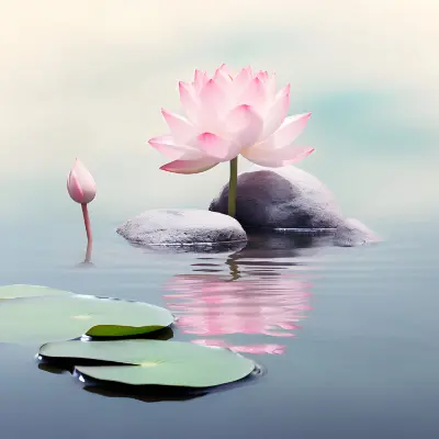 Lotusblüte auf ruhigem Wasser – Symbolbild für innere Ressourcen